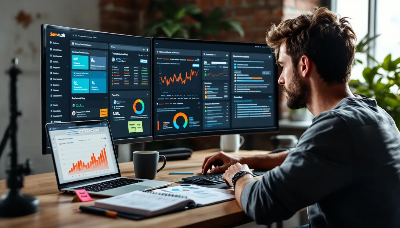 Marketer focusing on core Semrush tools while ignoring less useful side features.