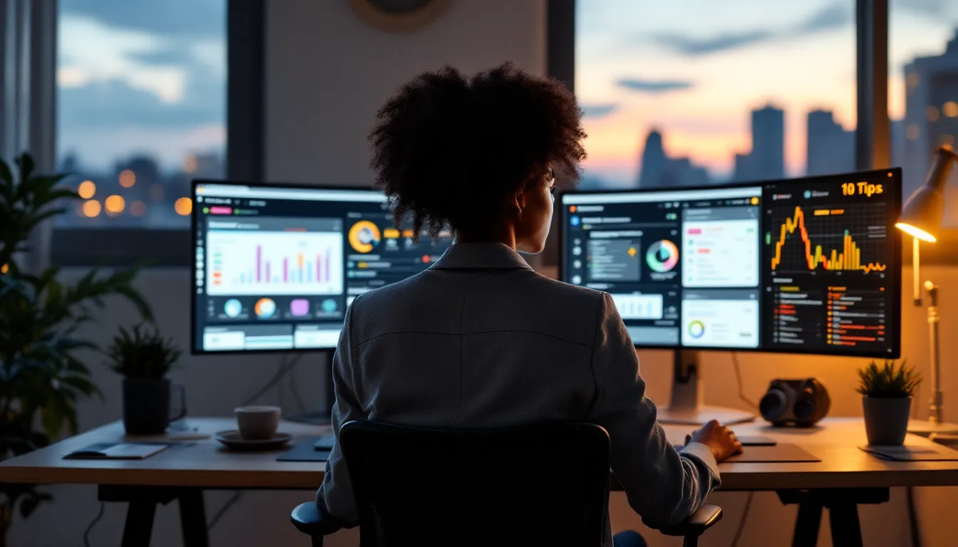 Marketers review AI-driven personalized customer journeys on screens in a modern office.